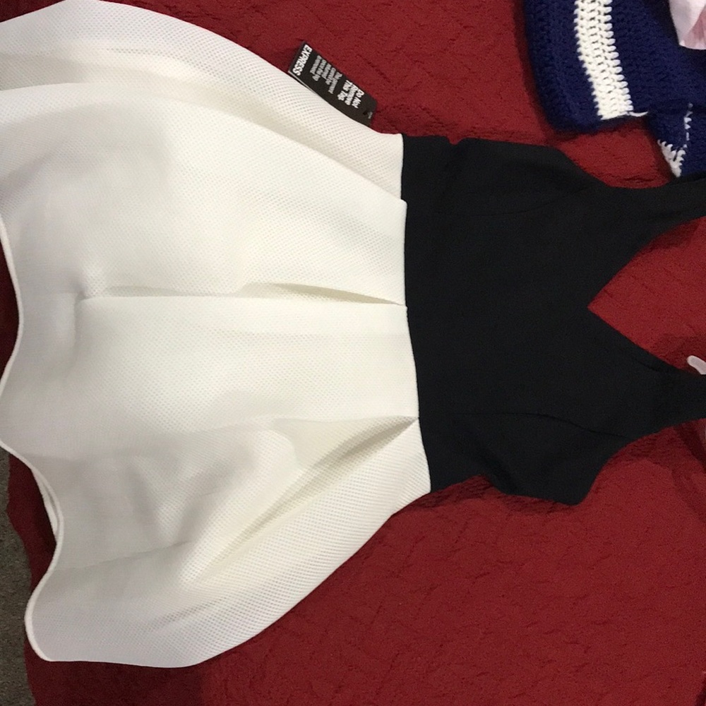 Black and white dress